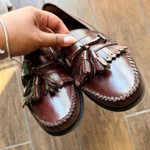 GH Bass Brompton tassel brown loafer 9M - Picture 5 of 9